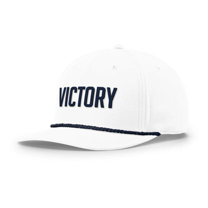 Five Panel Classic Rope / White/Navy / OS Victory Rope Hat maga trump