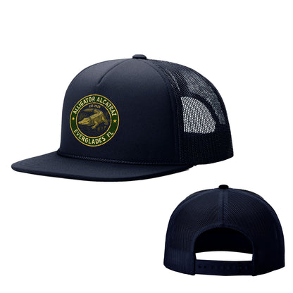 Foamie Trucker Cap / Navy Alligator Alcatraz Foamie Hats maga trump