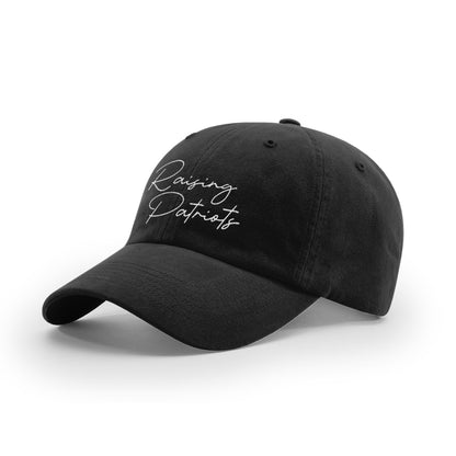 GARMENT WASHED TWILL / Black / OS Raising Patriots Mom Hat maga trump