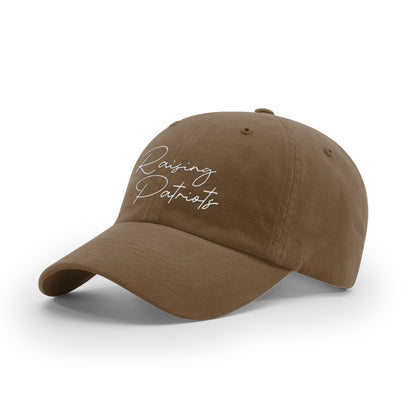 GARMENT WASHED TWILL / Driftwood / OS Raising Patriots Mom Hat maga trump