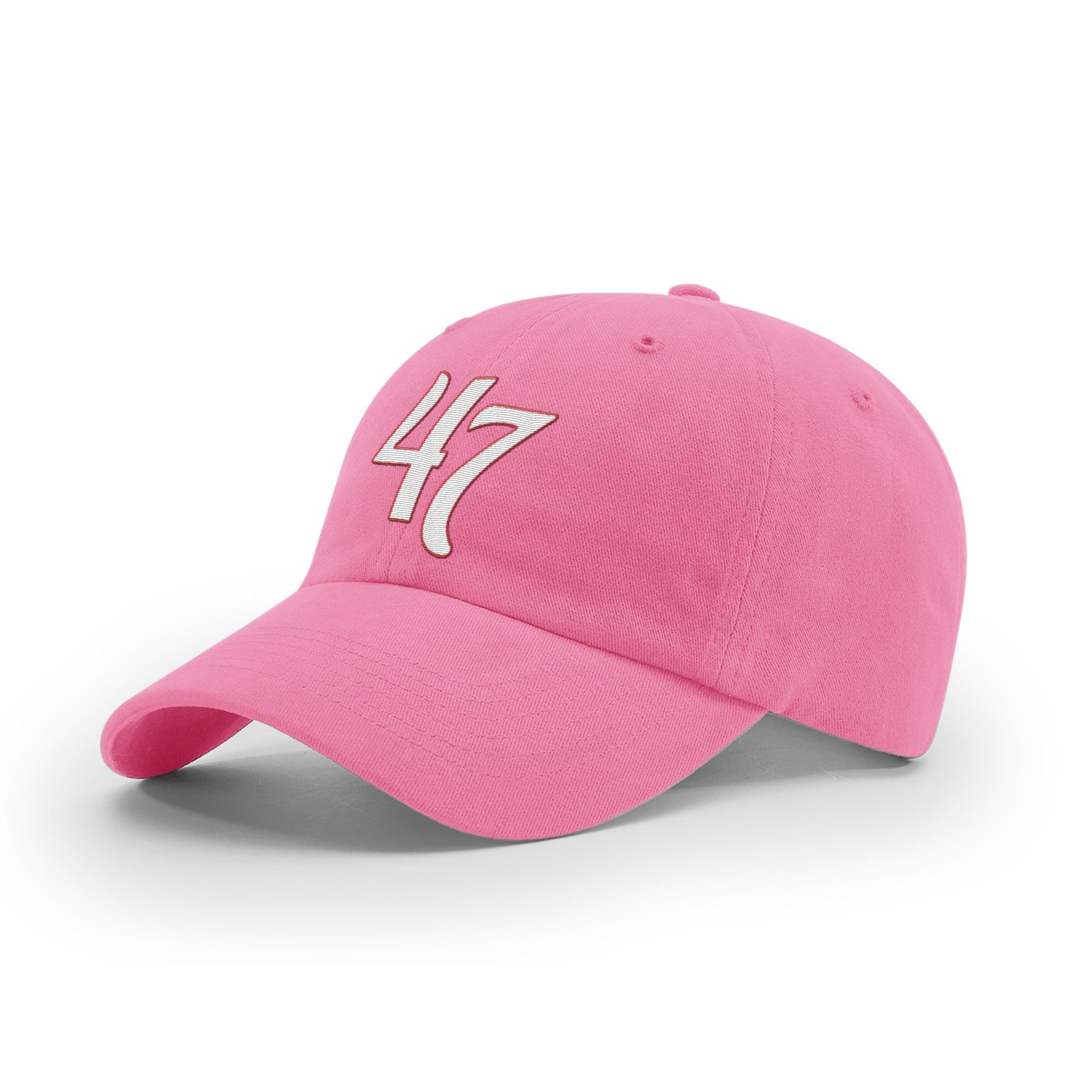 GARMENT WASHED TWILL / Hot Pink / OS 47 Mom Hat maga trump