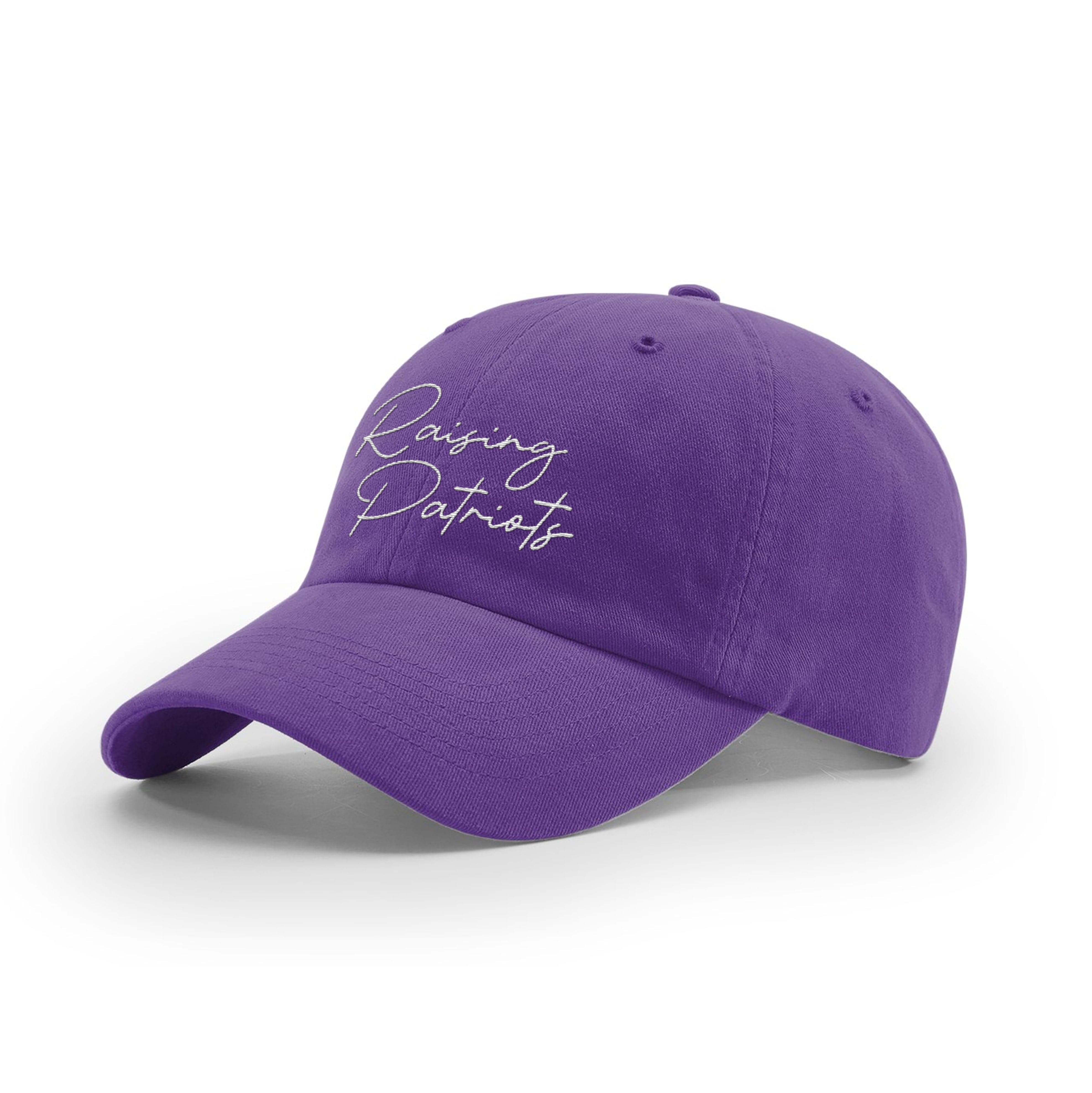 GARMENT WASHED TWILL / Purple / OS Raising Patriots Mom Hat maga trump