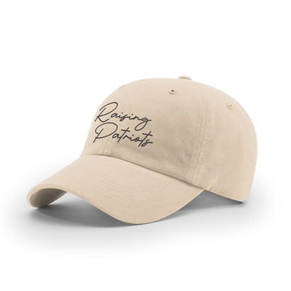 GARMENT WASHED TWILL / Stone / OS Raising Patriots Mom Hat maga trump