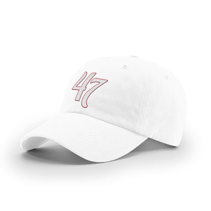 GARMENT WASHED TWILL / White / OS 47 Mom Hat maga trump