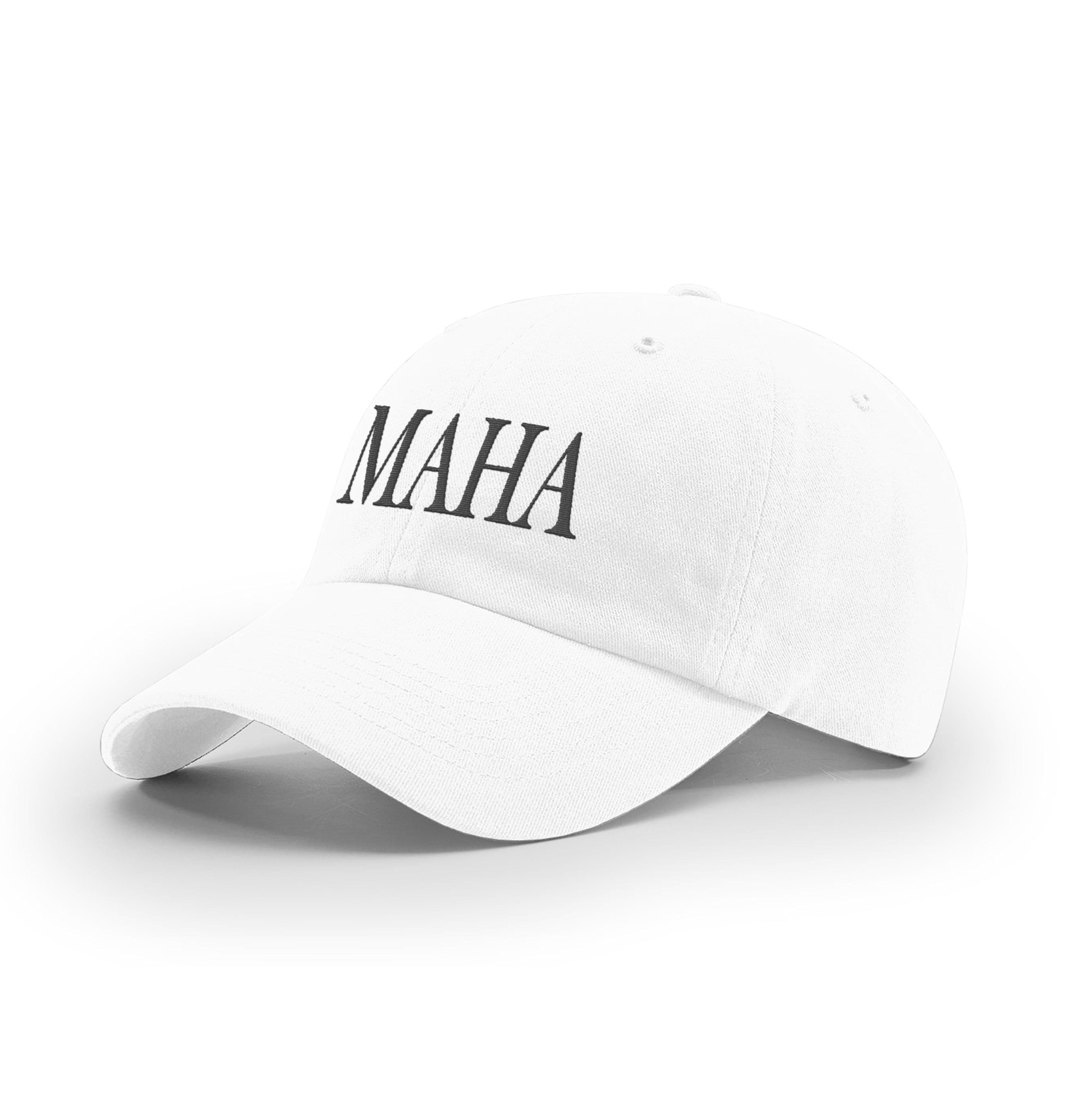 GARMENT WASHED TWILL / White / OS MAHA Mom Hat maga trump