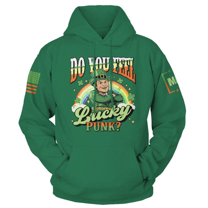 Green / S Do You Feel Lucky - St Paddy Pete Hegseth Hoodie maga trump
