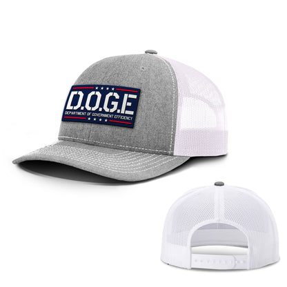 Heather Grey/ White / OS D.O.G.E Department Of Government Efficiency Trucker Hat maga trump