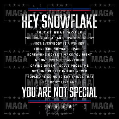 Hey Snowflake maga trump
