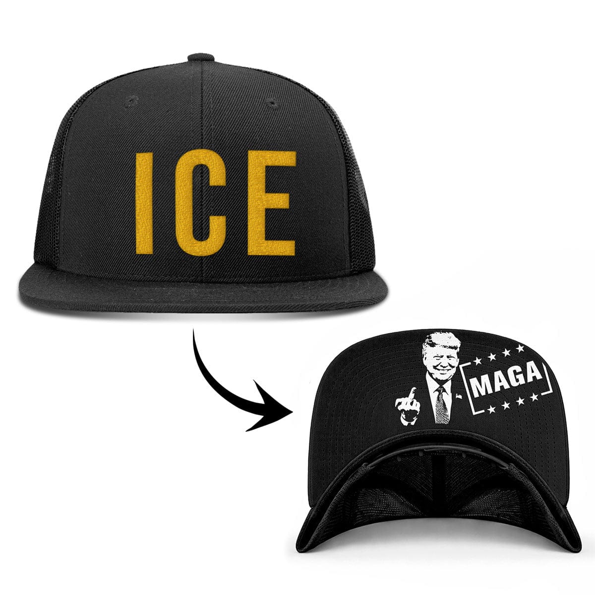 ICE Flat Bill (MF Hat) maga trump