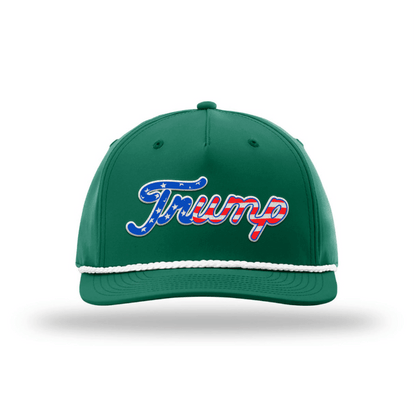 Kelly Green/White Trump Patriot Rope Hat maga trump