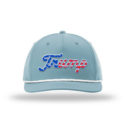 Light Blue Trump Patriot Rope Hat maga trump
