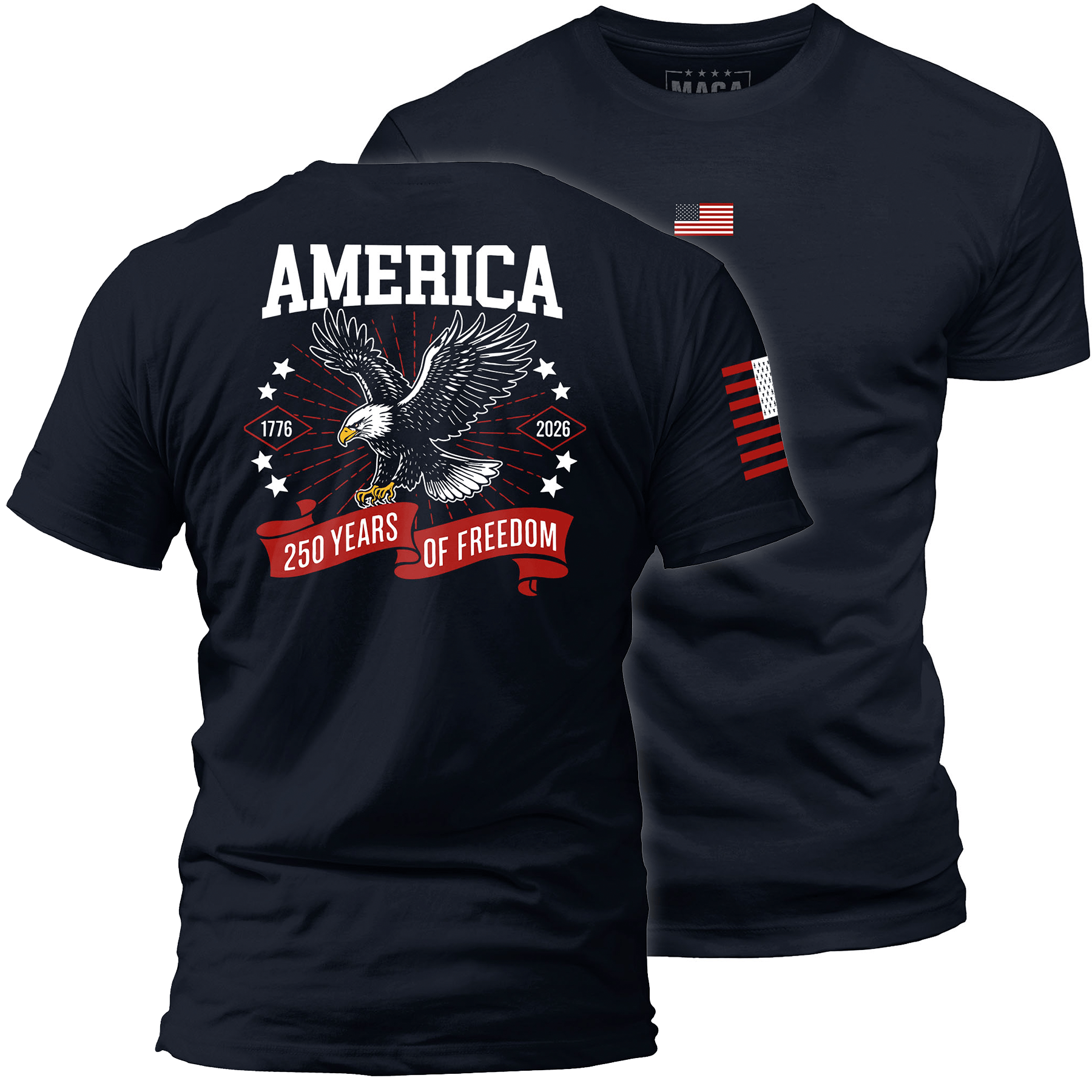 Navy / S America - 250 Years of Freedom maga trump