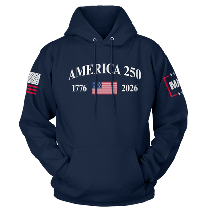 Navy / S Classic America 250th Hoodie maga trump