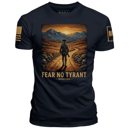 Navy / S Fear No Tyrant maga trump