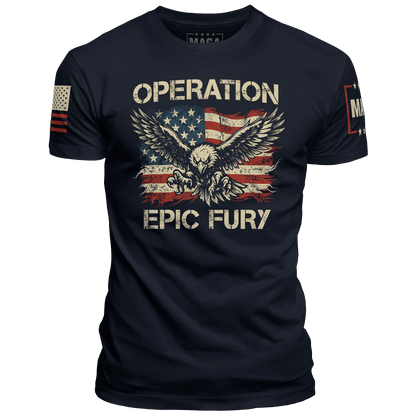 Navy / S Operation Epic Fury Eagle maga trump
