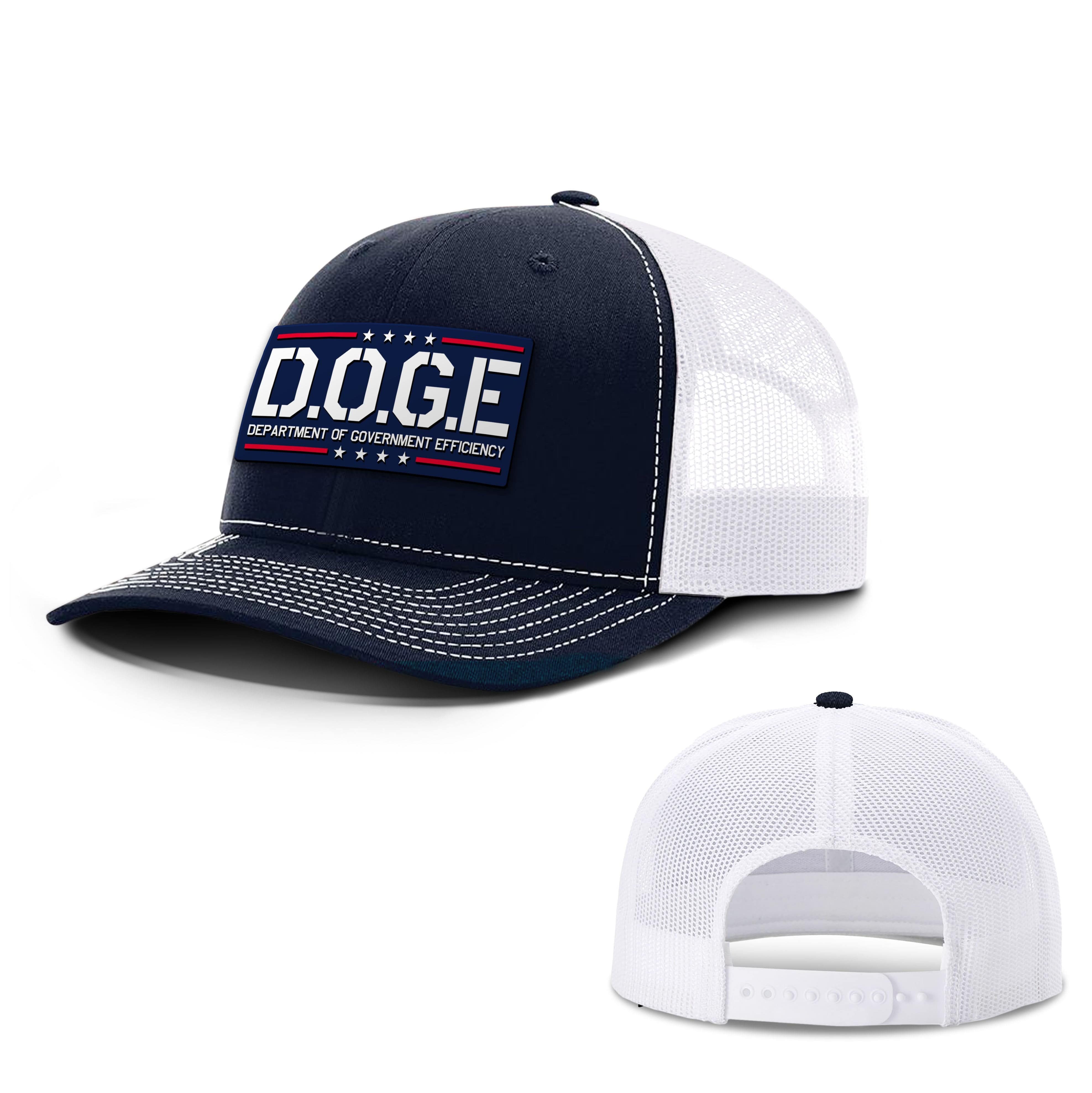 Navy/ White / OS D.O.G.E Department Of Government Efficiency Trucker Hat maga trump