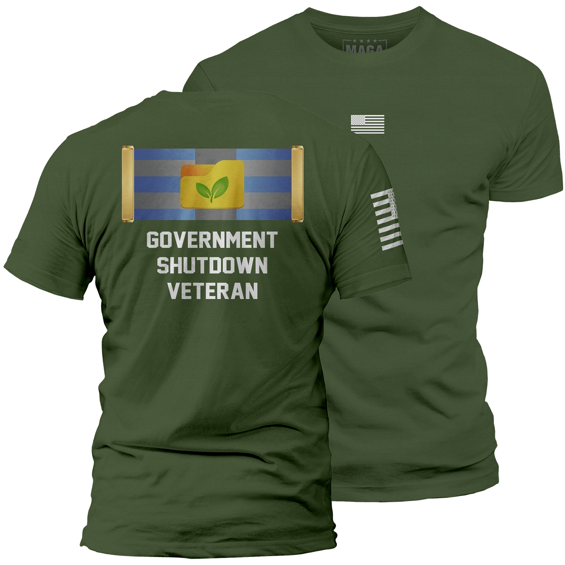 Olive / S Government Shutdown Veteran | Fall Edition maga trump
