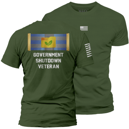 Olive / S Government Shutdown Veteran | Fall Edition maga trump