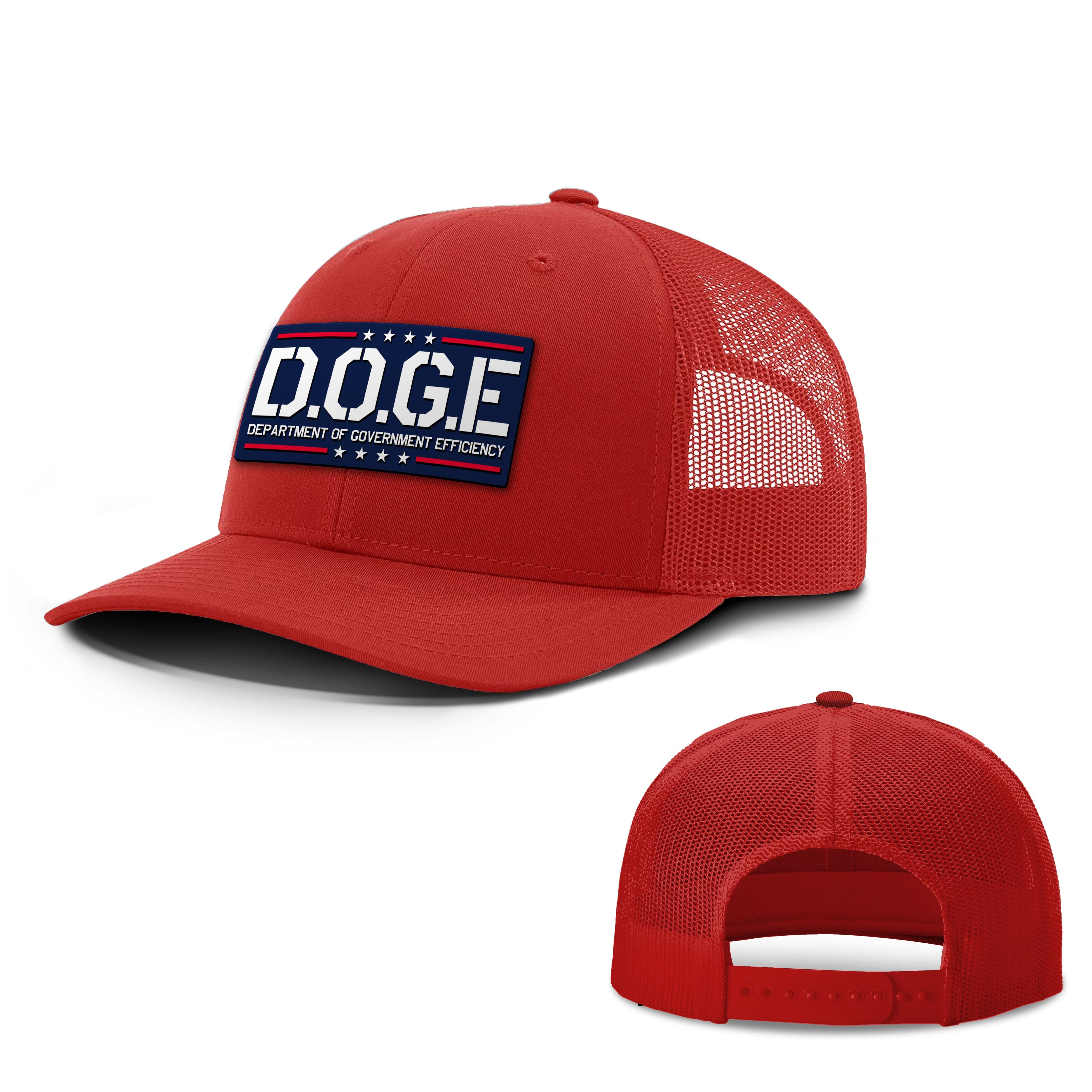 Red / OS D.O.G.E Department Of Government Efficiency Trucker Hat maga trump
