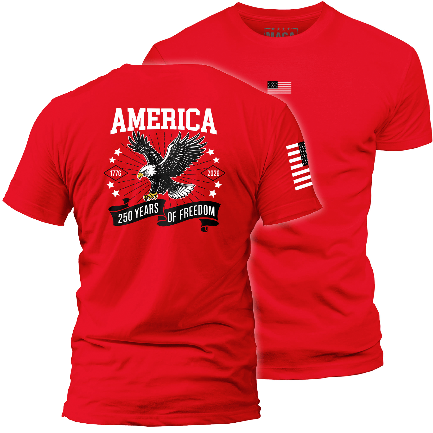 Red / S America - 250 Years of Freedom maga trump