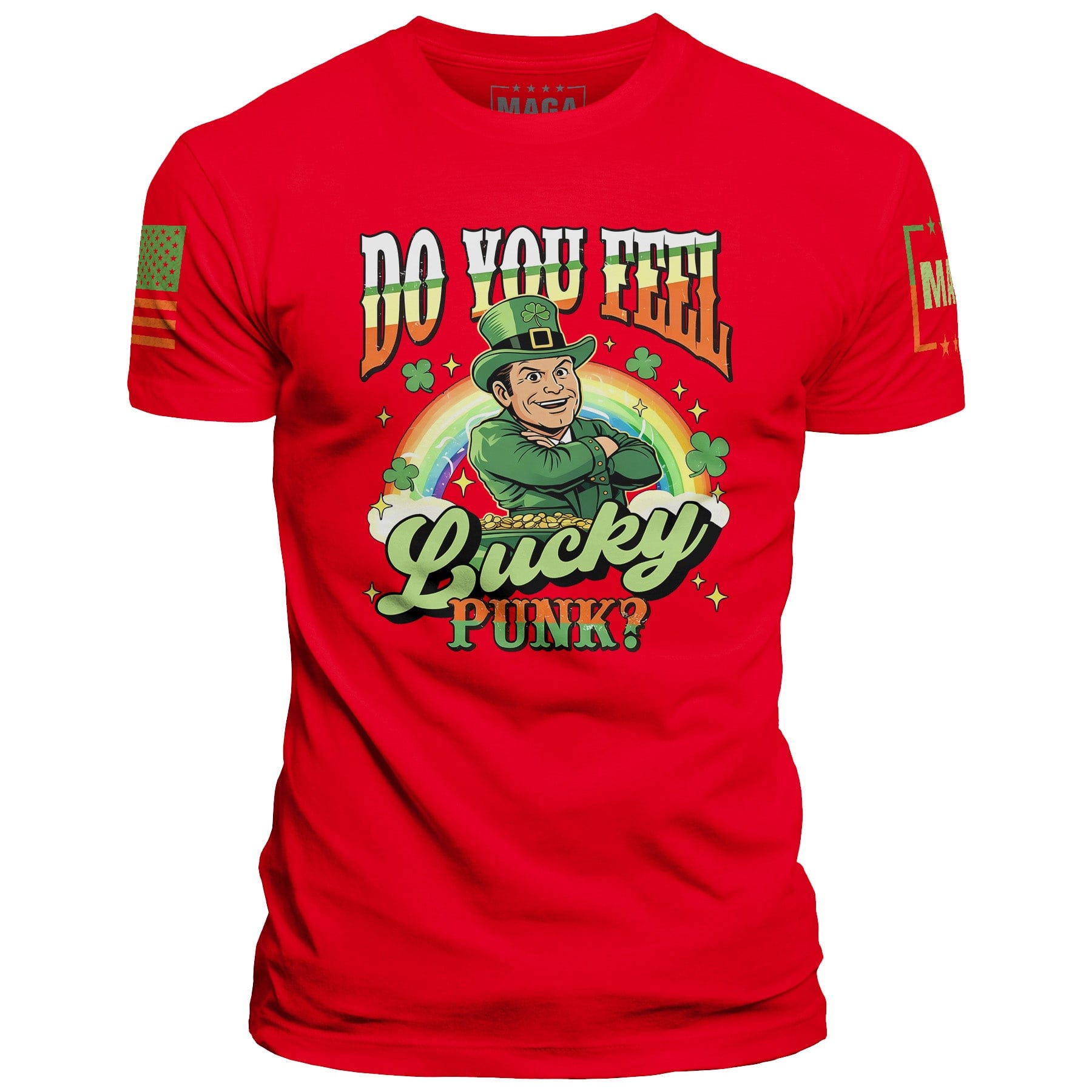 Red / S Do You Feel Lucky - St Paddy Pete Hegseth maga trump