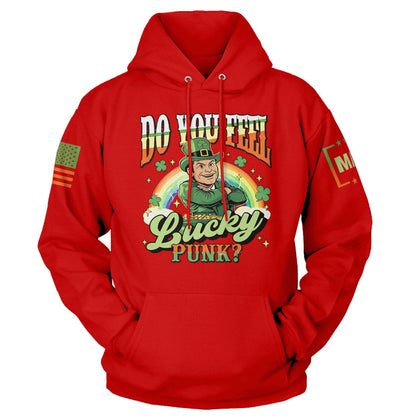 Red / S Do You Feel Lucky - St Paddy Pete Hegseth Hoodie maga trump