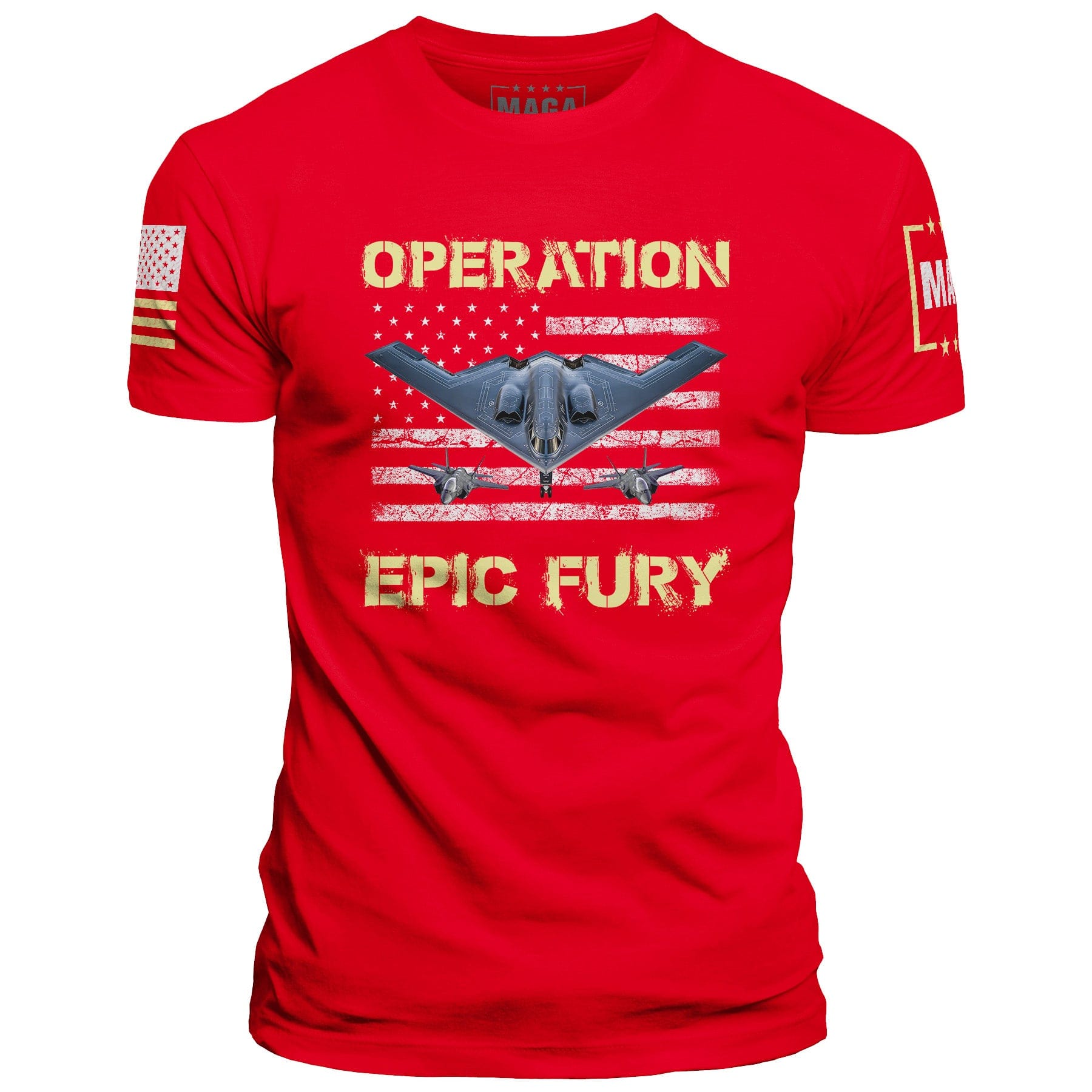 Red / S Operation Epic Fury maga trump
