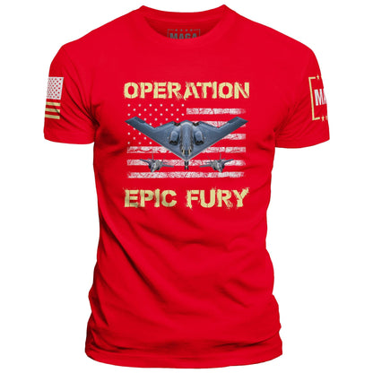 Red / S Operation Epic Fury maga trump