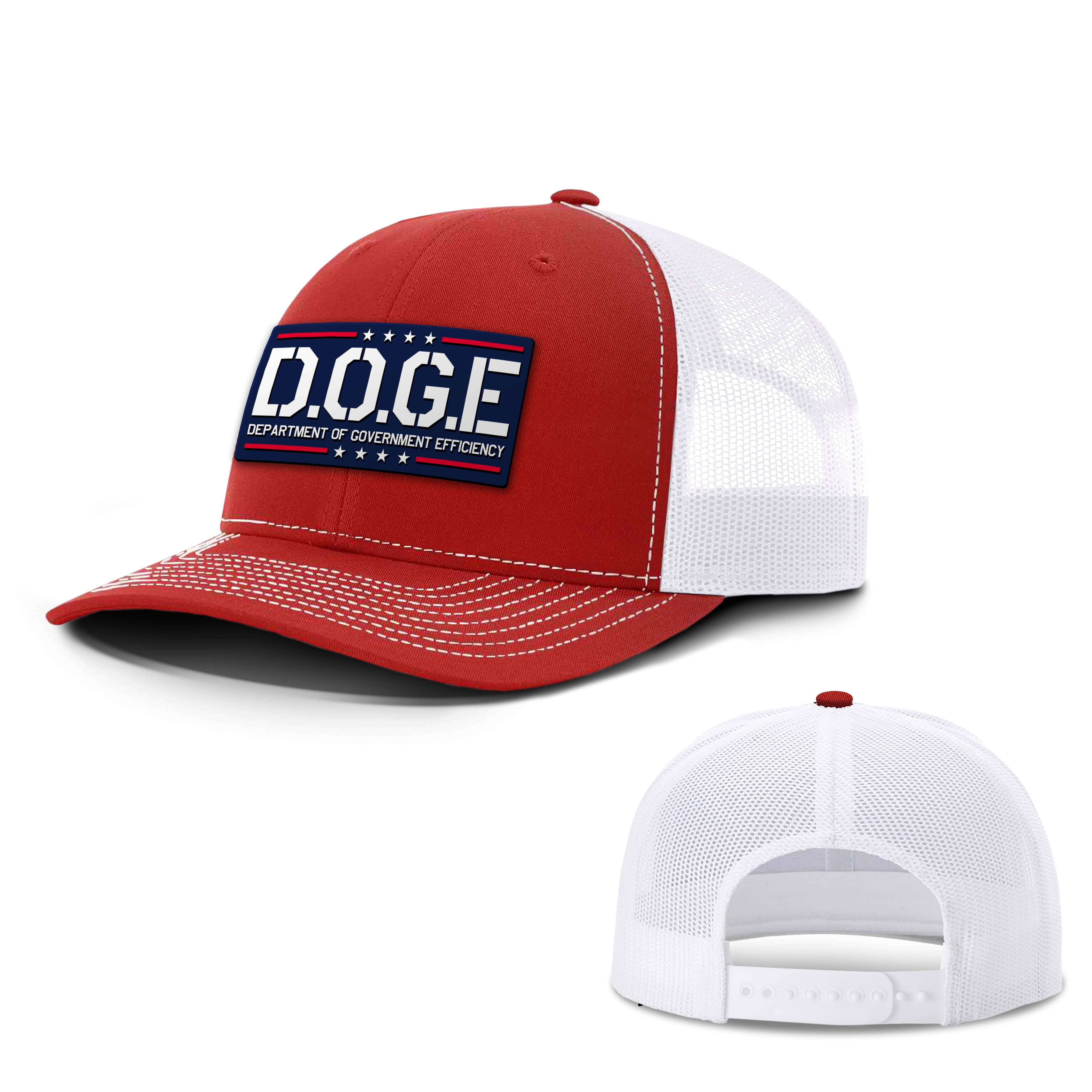 Red/ White / OS D.O.G.E Department Of Government Efficiency Trucker Hat maga trump