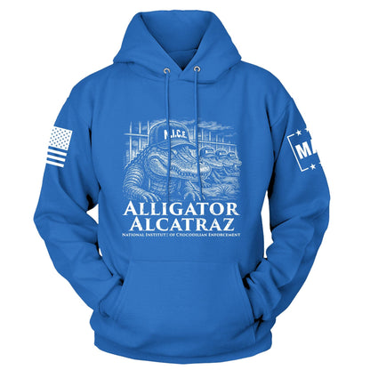 Royal / S N.I.C.E. - Alligator Alcatraz Hoodie maga trump