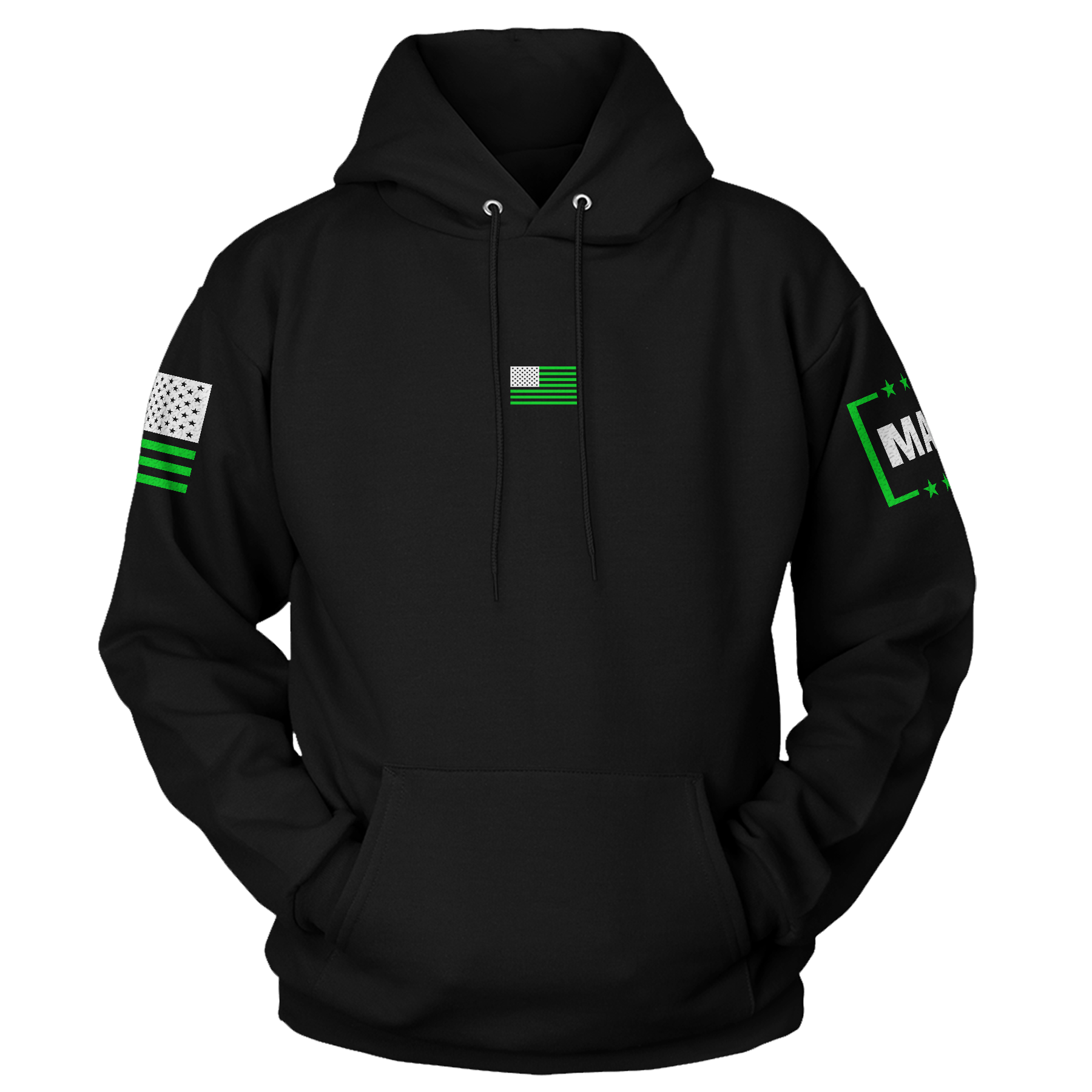 St Paddy Flag Hoodie maga trump