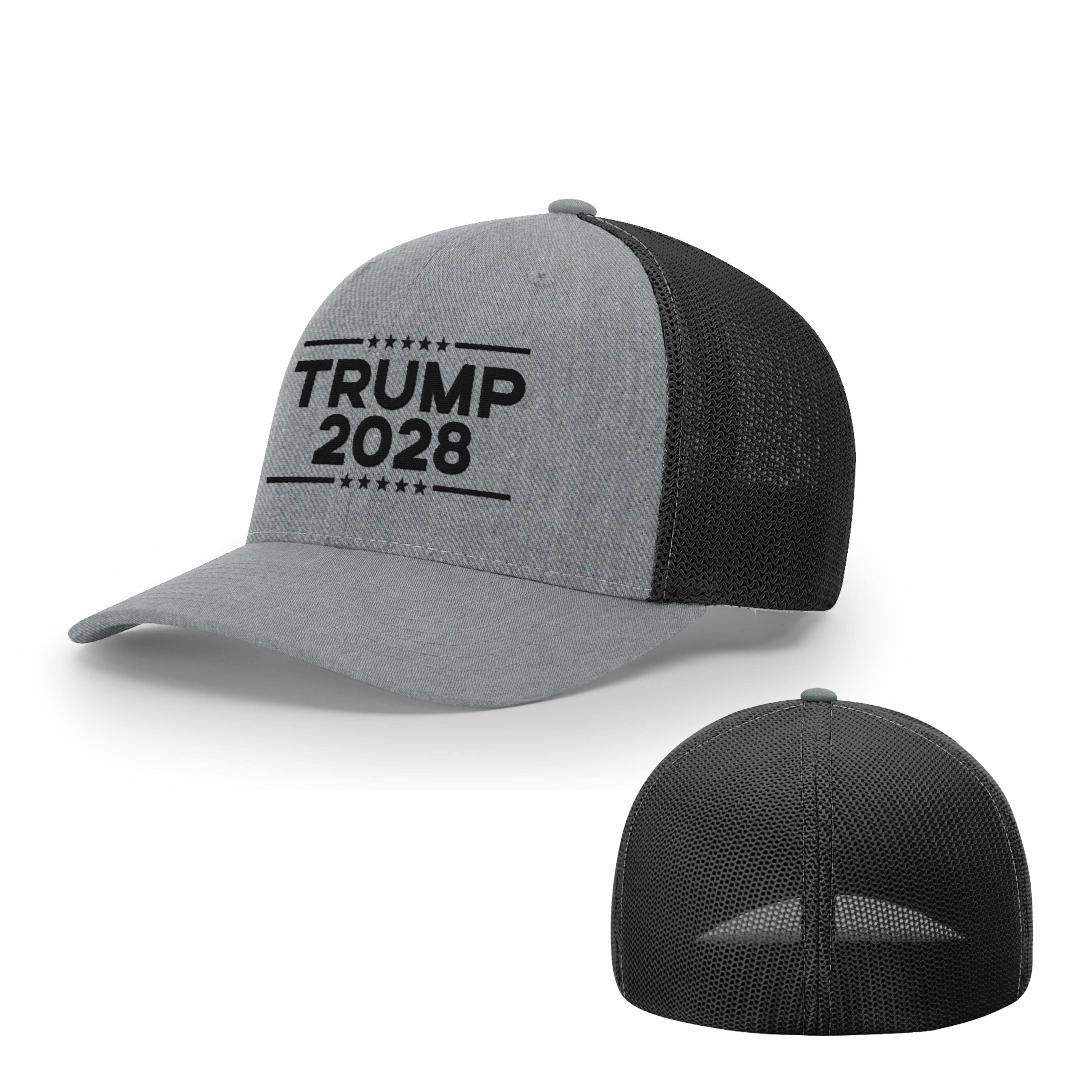 Trucker R-Flex / Heather Grey/ Black / SM/MD Trump 2028 R Flex Trucker maga trump