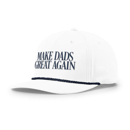 White/Navy Make Dads Great Again Rope Hat maga trump