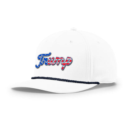 White/Navy Trump The Patriot Rope Hat maga trump