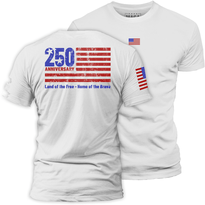 White / S 250 Anniversary maga trump
