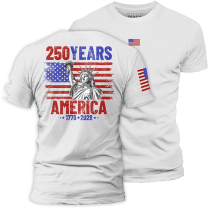 White / S 250 Years America maga trump
