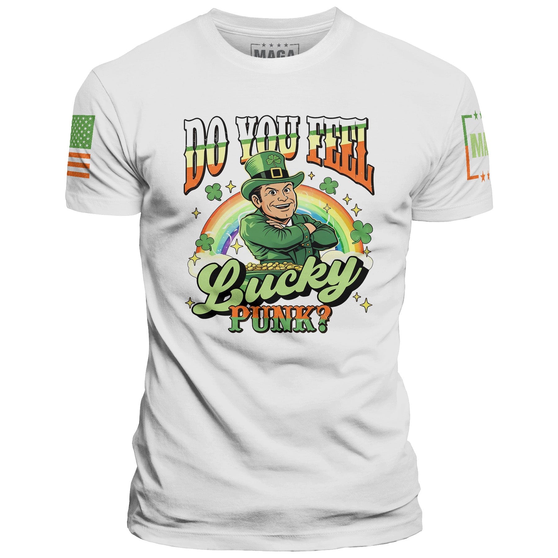 White / S Do You Feel Lucky - St Paddy Pete Hegseth maga trump